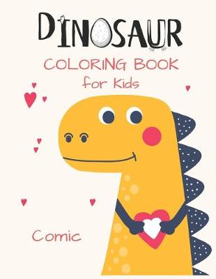 Book cover for DINOSAUR Coloring Book for Kids Comic