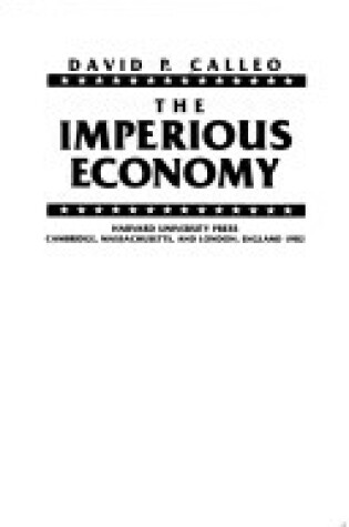 Cover of The Imperious Economy