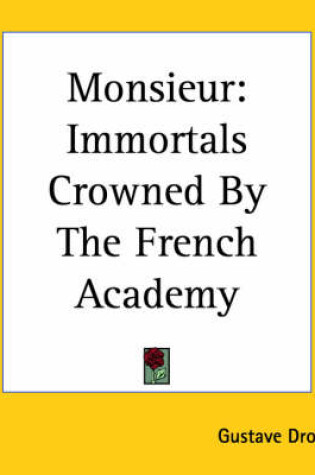 Cover of Monsieur