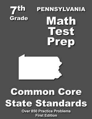 Book cover for Pennsylvania 7th Grade Math Test Prep