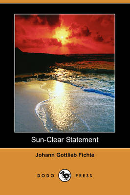 Book cover for Sun-Clear Statement (Dodo Press)