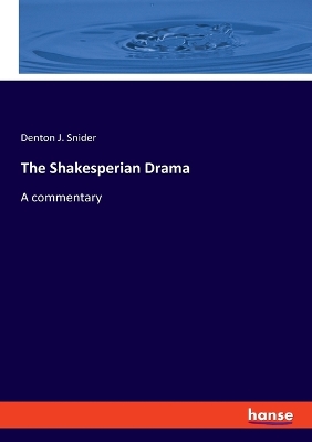 Book cover for The Shakesperian Drama