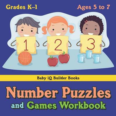 Book cover for Number Puzzles and Games Workbook Grades K-1 - Ages 5 to 7