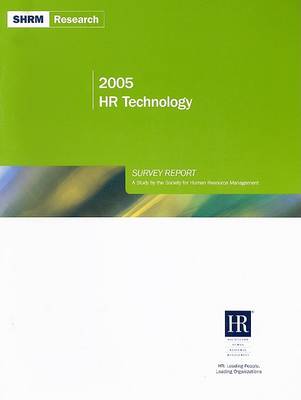 Book cover for 2005 HR Technology Survey Report