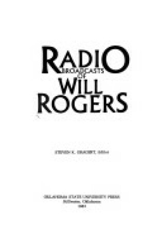 Cover of Radio Broadcasts of Will Rogers