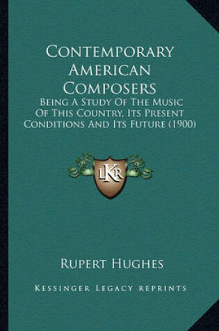 Cover of Contemporary American Composers Contemporary American Composers