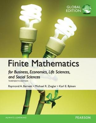 Cover of NEW MyMathLab -- AccessCard -- for Finite Mathematics for Business, Economics, Life Sciences and Social Sciences, Global Edition