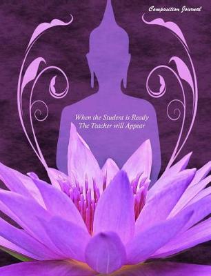 Book cover for Composition Journal (Notebook) - Buddha and Lotus Flower