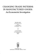 Book cover for Changing Trade Patterns in Manufactured Goods