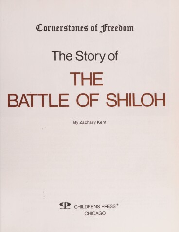 Cover of The Story of the Battle of Shiloh