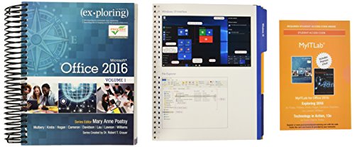 Book cover for Exploring Microsoft Office 2016 Volume 1 & Technology in Action Complete & Mylab It with Pearson Etext -- Access Card Package