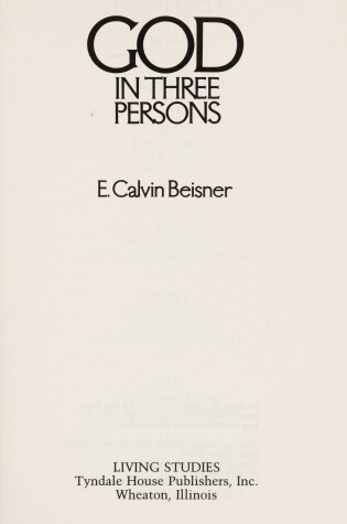 Cover of God in Three Persons