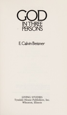 Cover of God in Three Persons