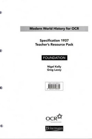 Cover of Modern World History for OCR: Foundation Teachers Resource Pack