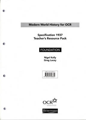 Cover of Modern World History for OCR: Foundation Teachers Resource Pack