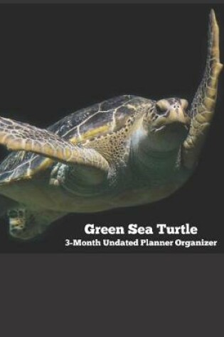 Cover of Green Sea Turtle 3-Month Undated Planner Organizer