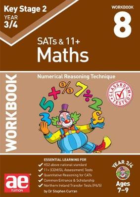 Book cover for KS2 Maths Year 3/4 Workbook 8