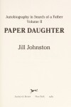 Book cover for Paper Daughter