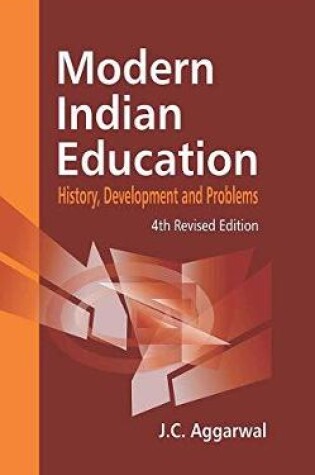 Cover of Modern Indian Education