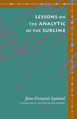 Book cover for Lessons on the Analytic of the Sublime
