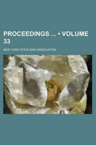 Cover of Proceedings (Volume 33)