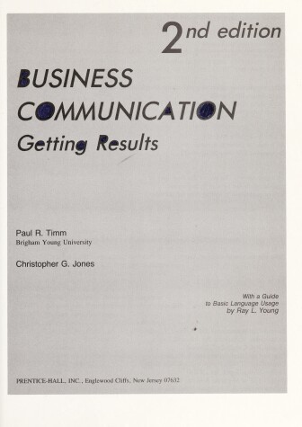 Book cover for Business Communication