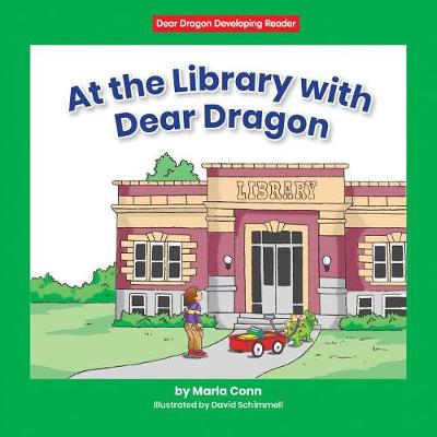 Book cover for At the Library with Dear Dragon