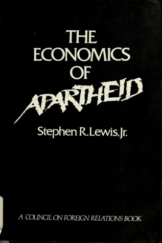 Book cover for Economics of Apartheid