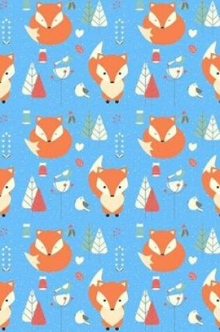 Cover of My Big Fat Bullet Journal Fox in Winter Pattern - Blue