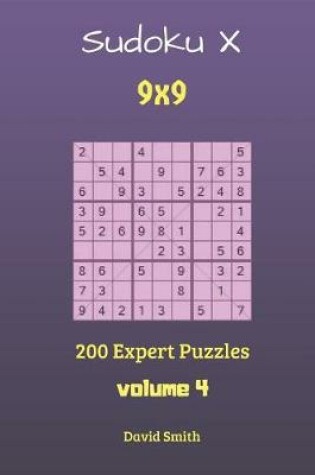 Cover of Sudoku X - 200 Expert Puzzles Vol.4