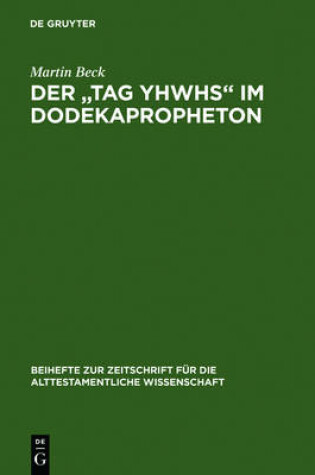 Cover of Der "Tag Yhwhs" Im Dodekapropheton