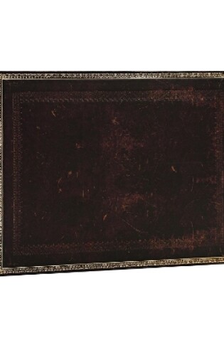 Cover of Black Moroccan (Old Leather Collection) Unlined Guest Book