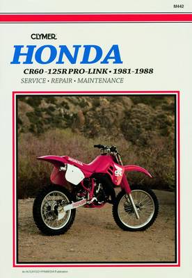 Book cover for Honda CR60-125R Pro-Link 81-88