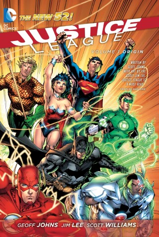 Book cover for Justice League Vol. 1: Origin (The New 52)