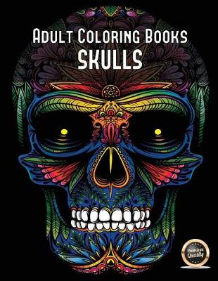 Book cover for Adult Coloring Books (Skulls)