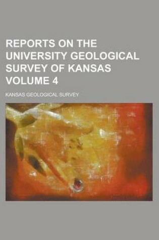 Cover of Reports on the University Geological Survey of Kansas Volume 4