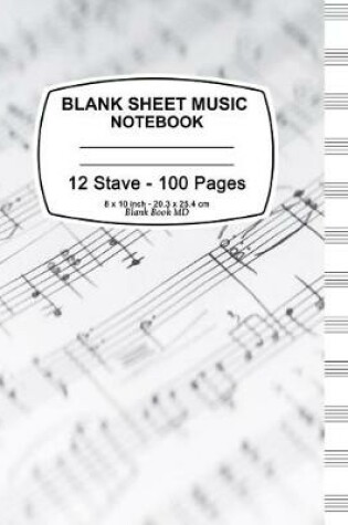 Cover of Blank Sheet Music Notebook (Music Notes)