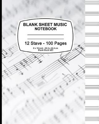 Book cover for Blank Sheet Music Notebook (Music Notes)