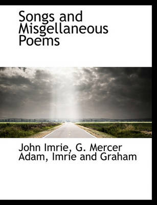 Book cover for Songs and Misgellaneous Poems