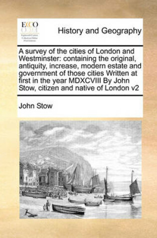 Cover of A Survey of the Cities of London and Westminster