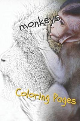 Book cover for Monkeys Coloring Pages