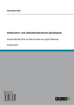 Book cover for Deliberative- Und Radikaldemokratische Sprachspiele