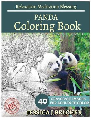 Book cover for PANDA Coloring book for Adults Relaxation Meditation Blessing