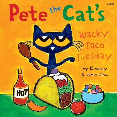 Book cover for Pete the Cat’s Wacky Taco Tuesday