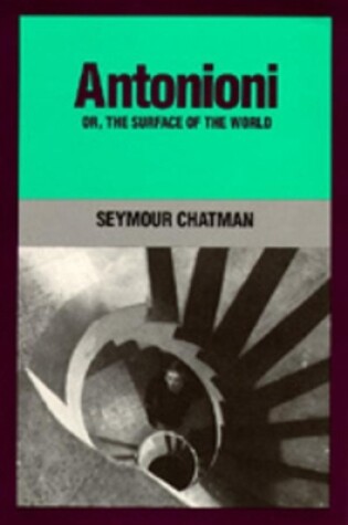 Cover of Antonioni, or, The Surface of the World