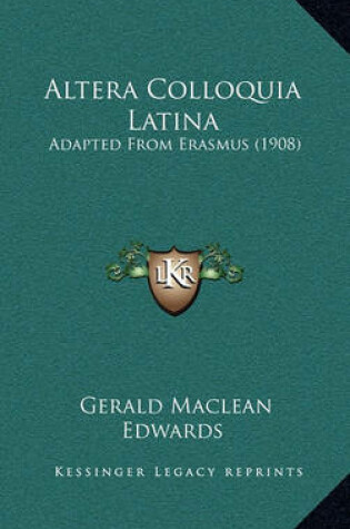 Cover of Altera Colloquia Latina