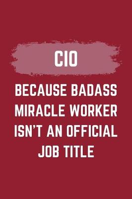 Book cover for CIO Because Badass Miracle Worker Isn't An Official Job Title