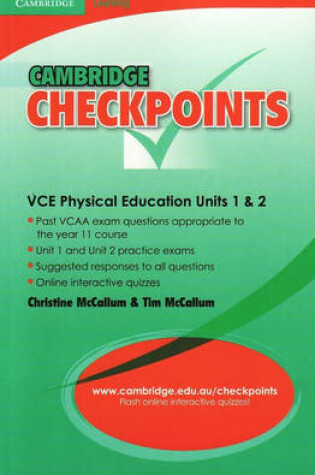 Cover of Cambridge Checkpoints VCE Physical Education Units 1 and 2