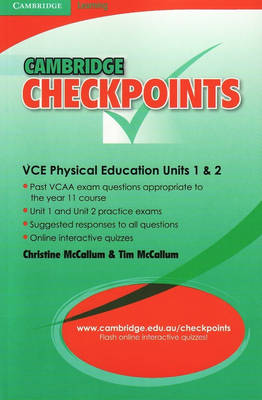 Book cover for Cambridge Checkpoints VCE Physical Education Units 1 and 2