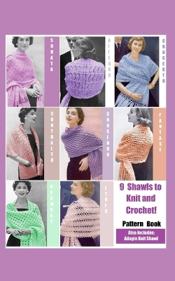 Book cover for 9 Shawls to Knit and Crochet